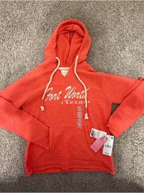 Fort Worth Texas Coral Hoodie Sweater - Women